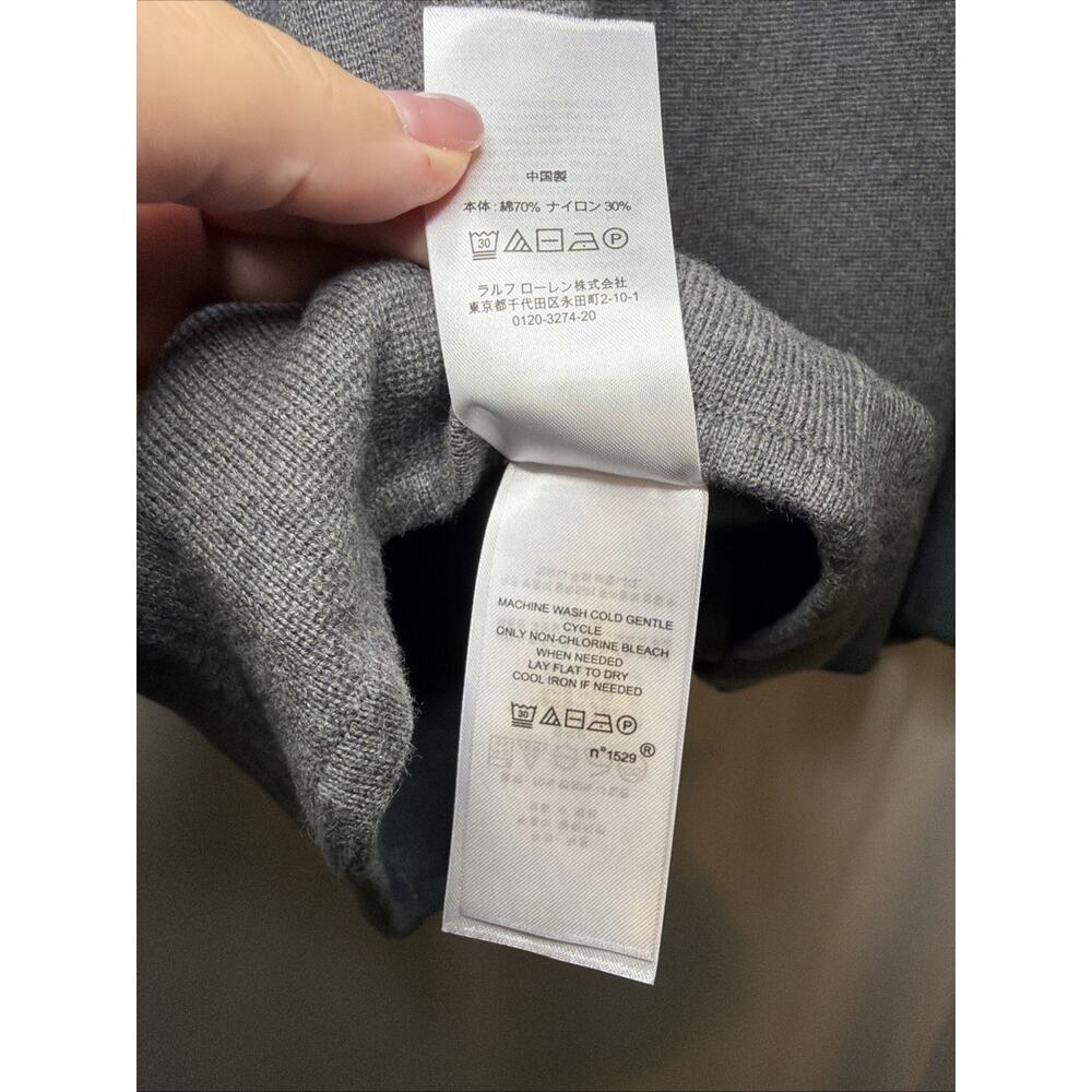 Lauren Ralph Lauren Sweater Cardigan Womens Sz L Gray Knit Blazer Jacket - Picture 5 of 7